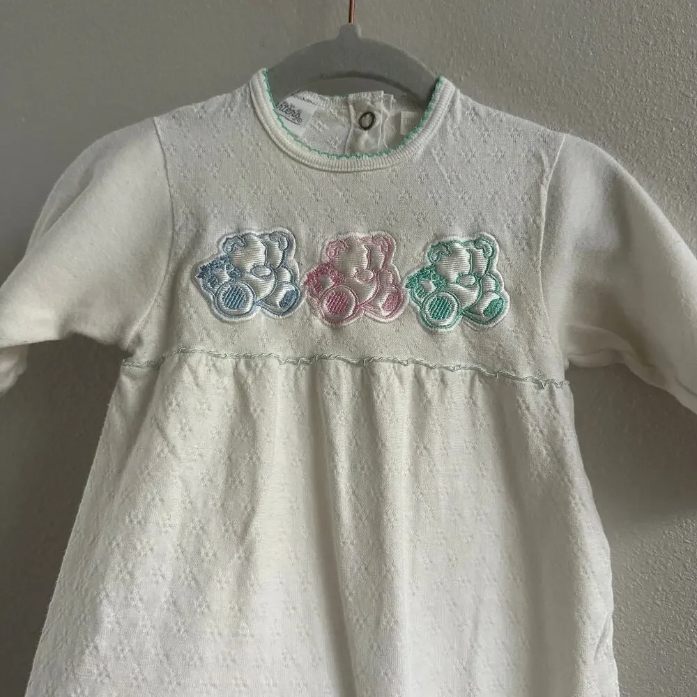 Vintage Carter's Baby Playsuit one Piece Pajama